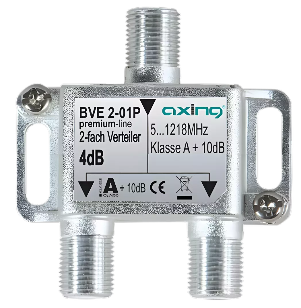 Axing BVE 2-01P 2-fach Verteiler | 5…1218 MHz | Bauform 01-Artikelnummer-061 003 01-von-Axing