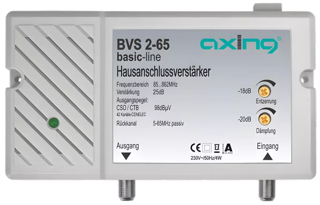 Axing BVS 2-65 CATV-Verstärker 25 dB-Artikelnummer-058 002 30-von-Axing