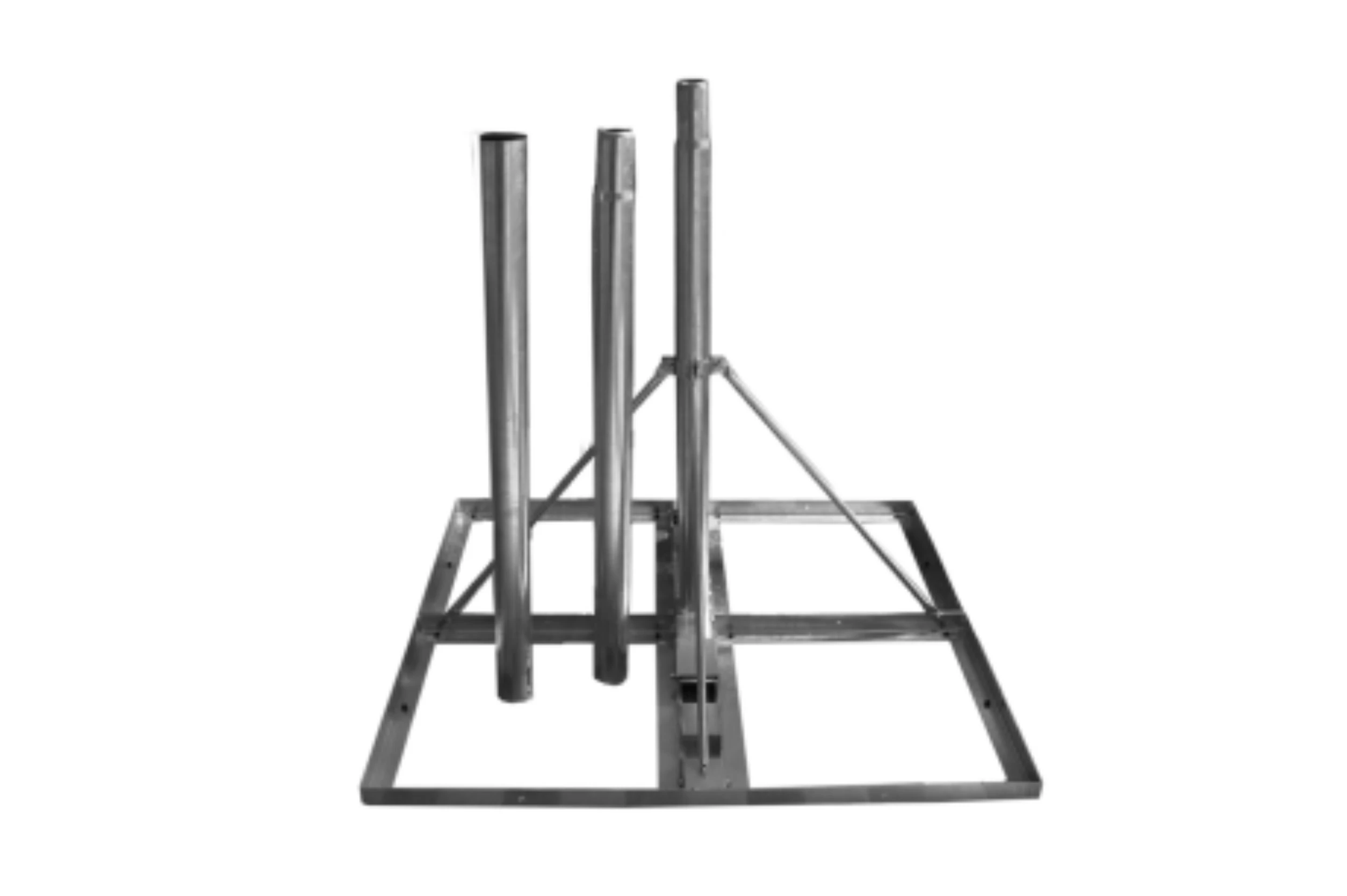 Terrassenständer / Windradhalter mit 3 m Mast Ø 60 mm für 4 Betonplatten 50 x 50 cm-Artikelnummer-055 000 26-von-Eckert Electronic GmbH