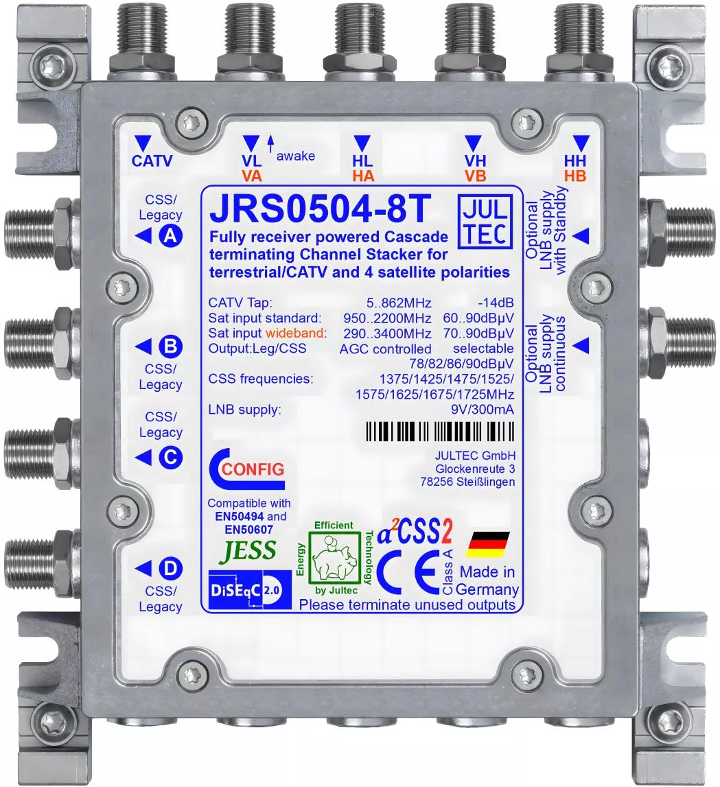 JULTEC JRS0504-8T Unicable-MS für 1 (Breitband 2) Satelliten-Artikelnummer-170 322 45-von-Jultec GmbH