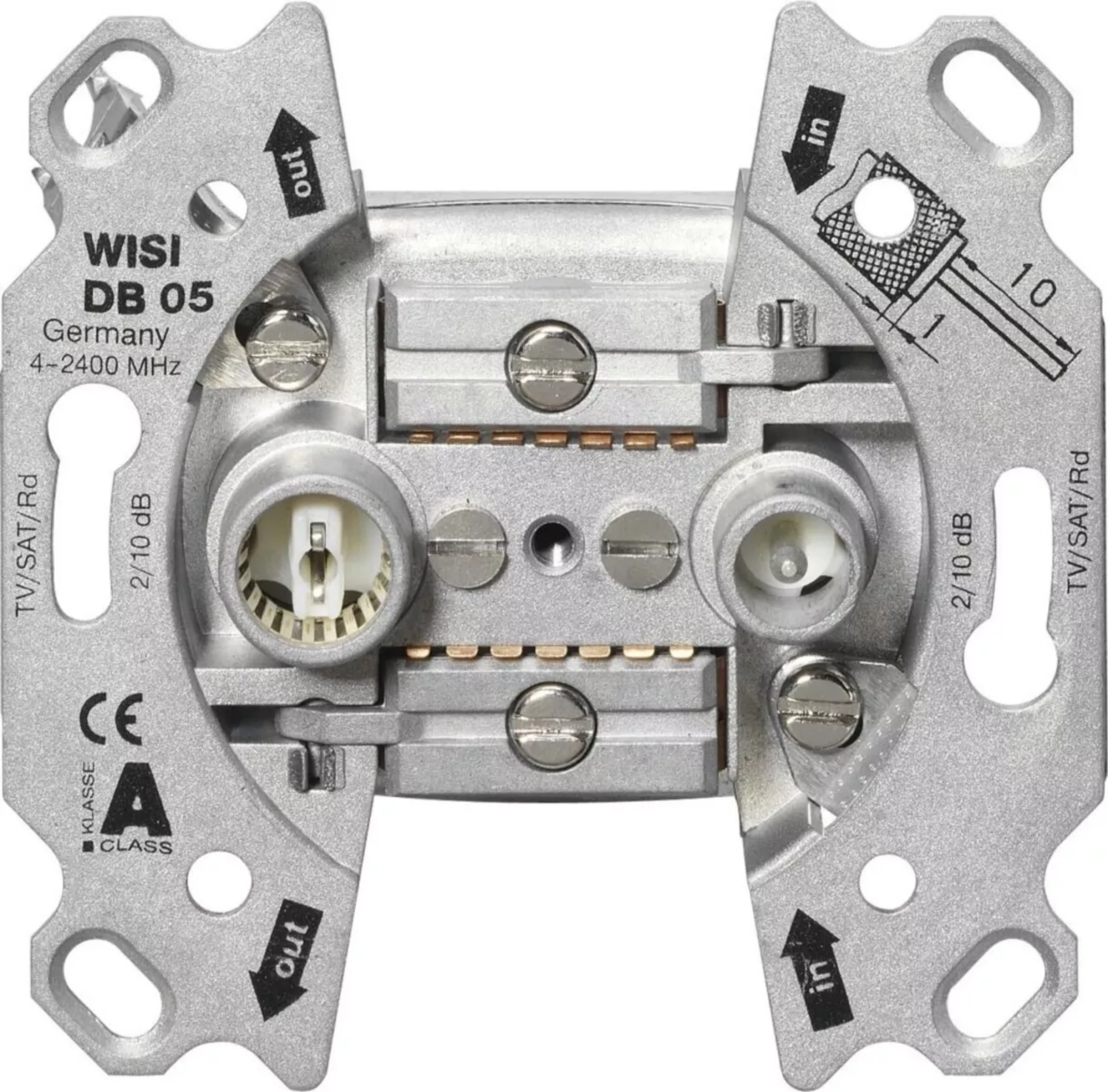 WISI DB 05 Universaldose Durchgangsdose 10dB