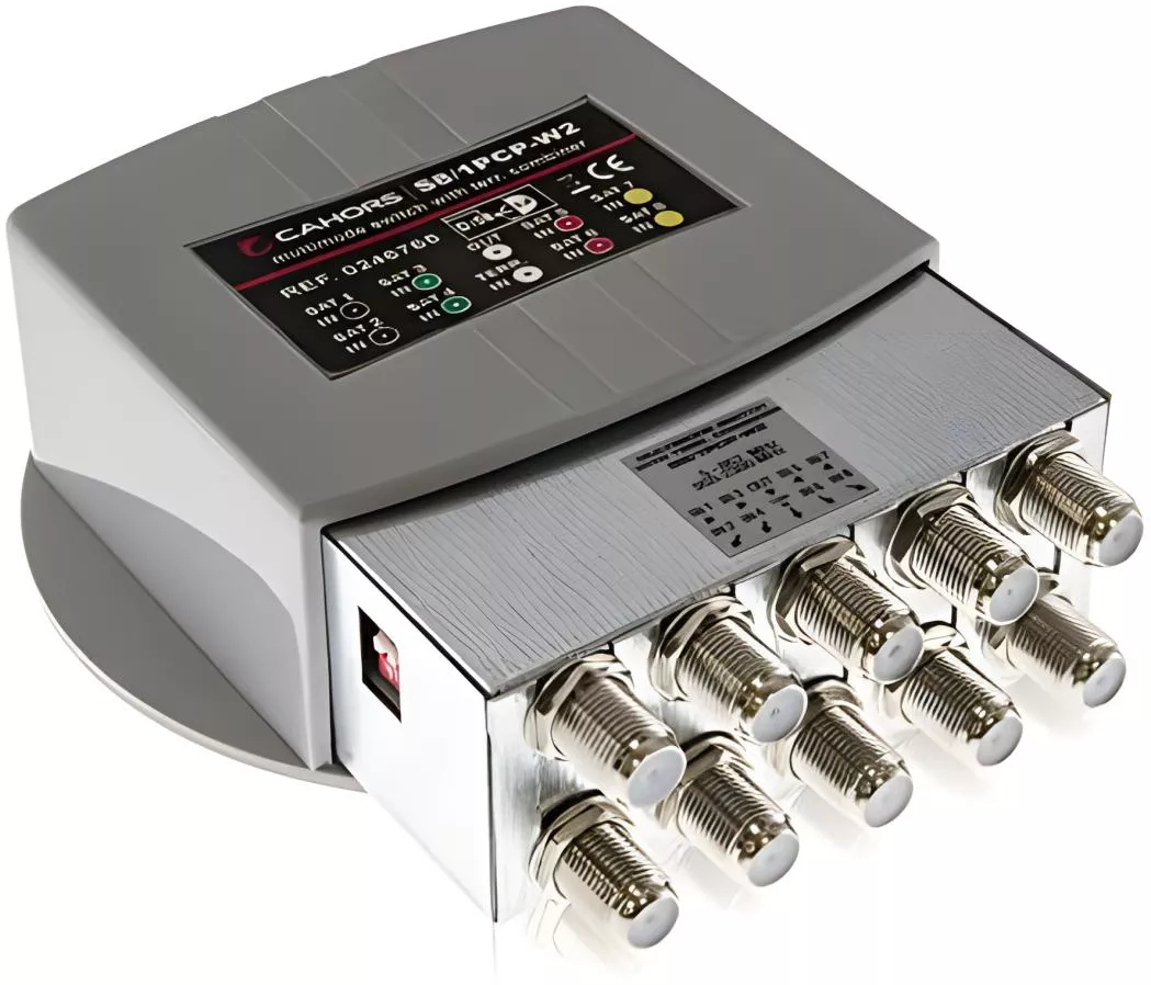 Cahors VCOM 801T 9 in 1 DiSEqC-Relais mit WSG Cahors VCOM 801T 9 in 1 DiSEqC-Relais mit WSG-Artikelnummer-061 005 91-von-Visiosat