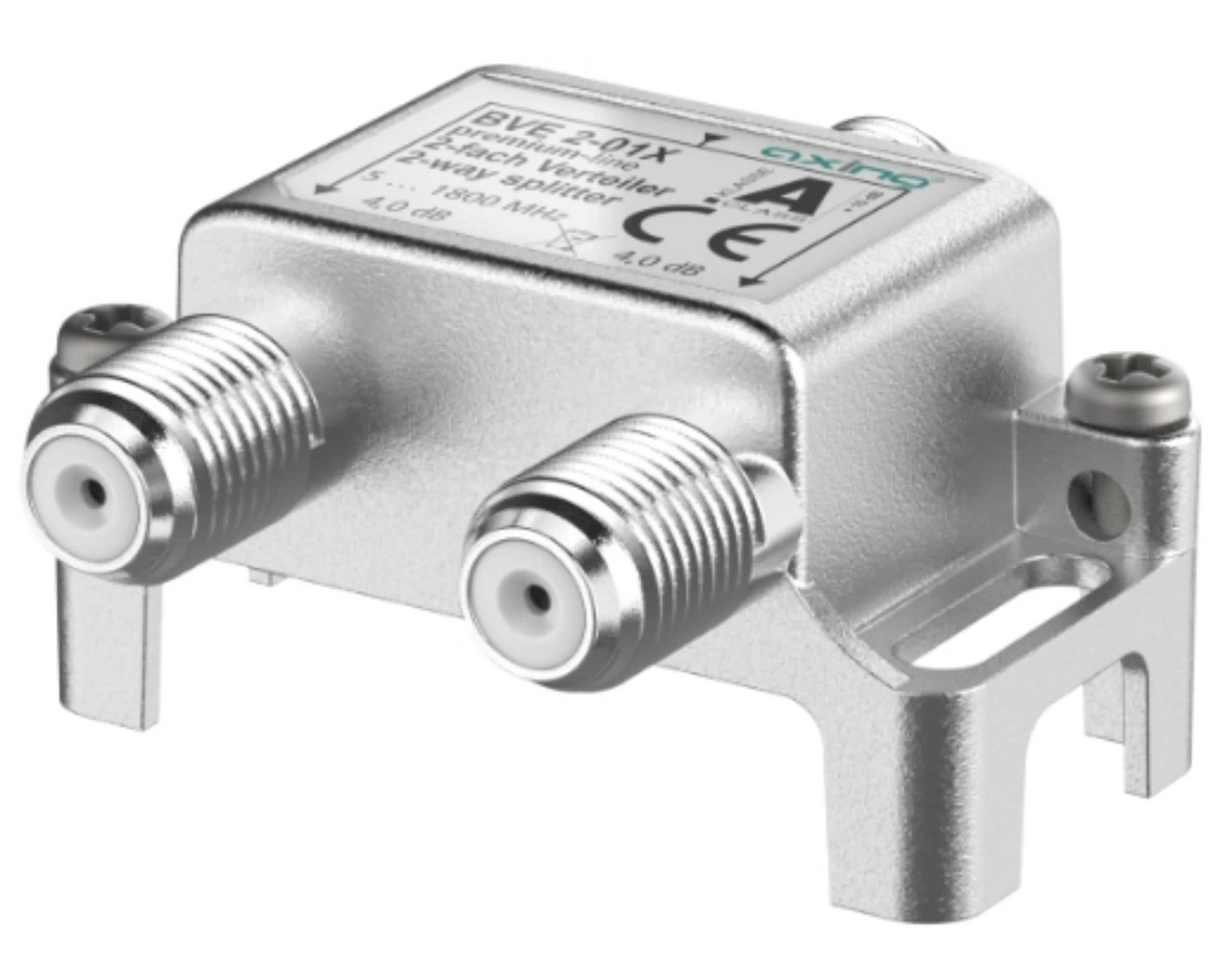 AXING BVE 2-01X 2-fach Verteiler | 4 dB | 5 … 1800 MHz | Bauform 01-Artikelnummer-061 003 15-von-Axing