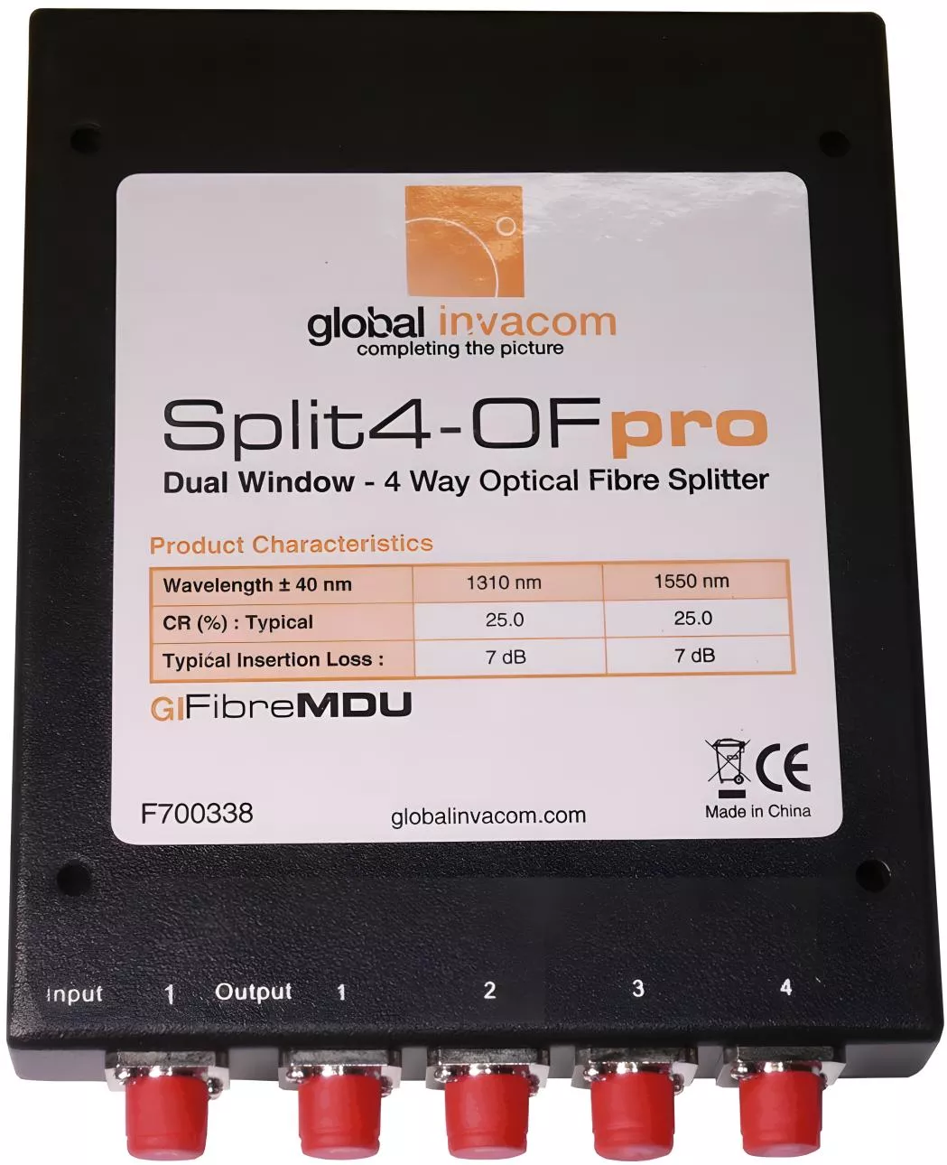 Invacom optischer 4-Wege Verteiler Invacom optischer 4-Wege Verteiler-Artikelnummer-135 001 06-von-Invacom