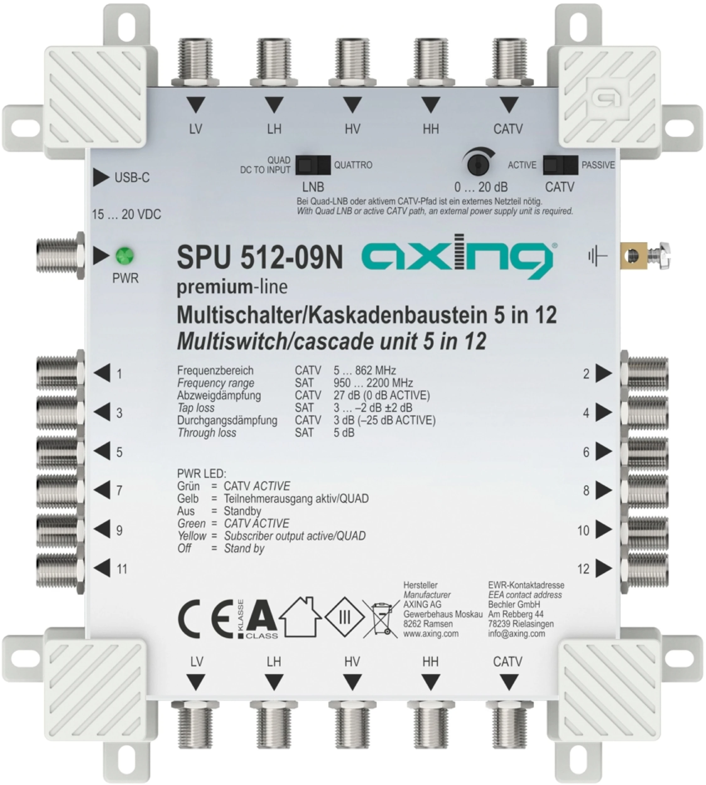 Axing SPU Premium N Multischalter Serie Axing SPU Premium N Multischalter Serie-Artikelnummer-061 004 02_VATER-von-Axing