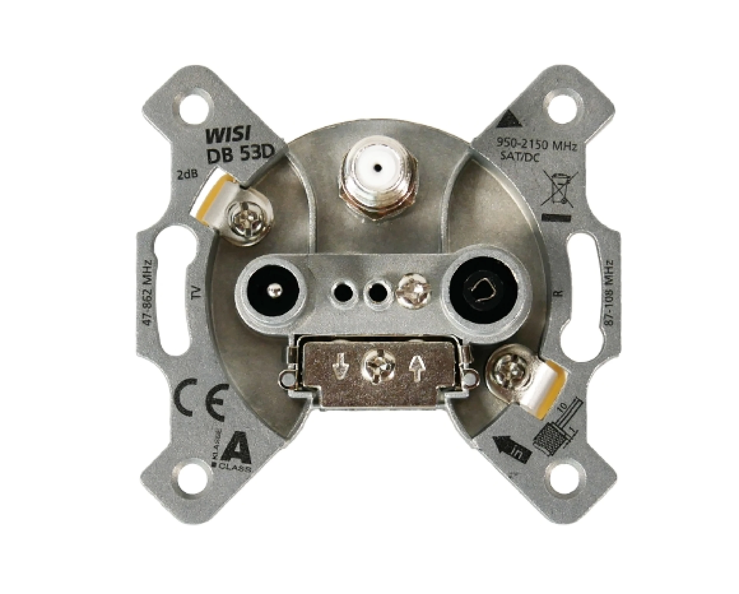 WISI DB 53 D SAT-3-Loch Enddose-Artikelnummer-105 042 53-von-WISI