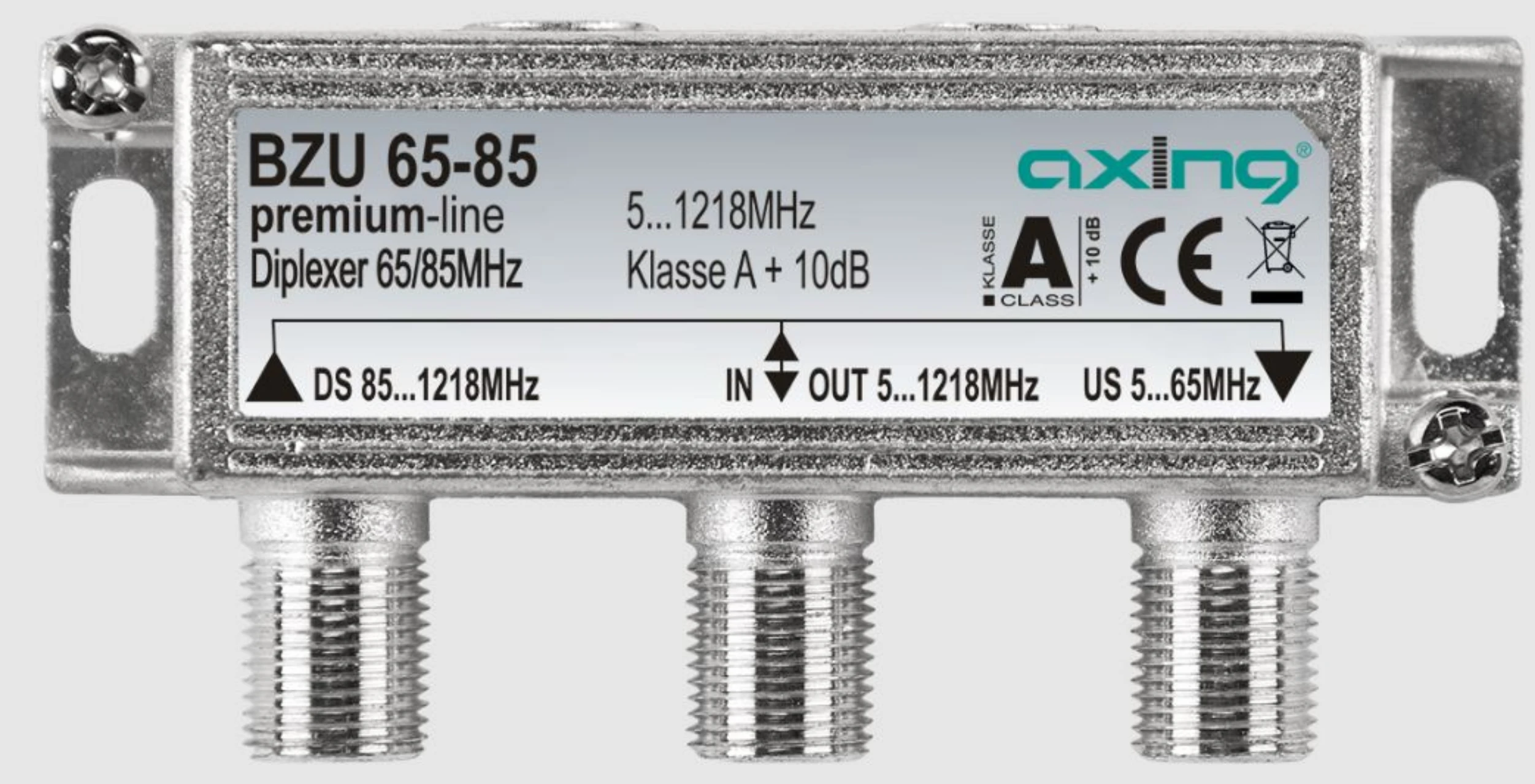 Axing BZU 65-85 Diplexer 65/85 MHz Axing BZU 65-85 Diplexer 65/85 MHz-Artikelnummer-058 003 40-von-Axing