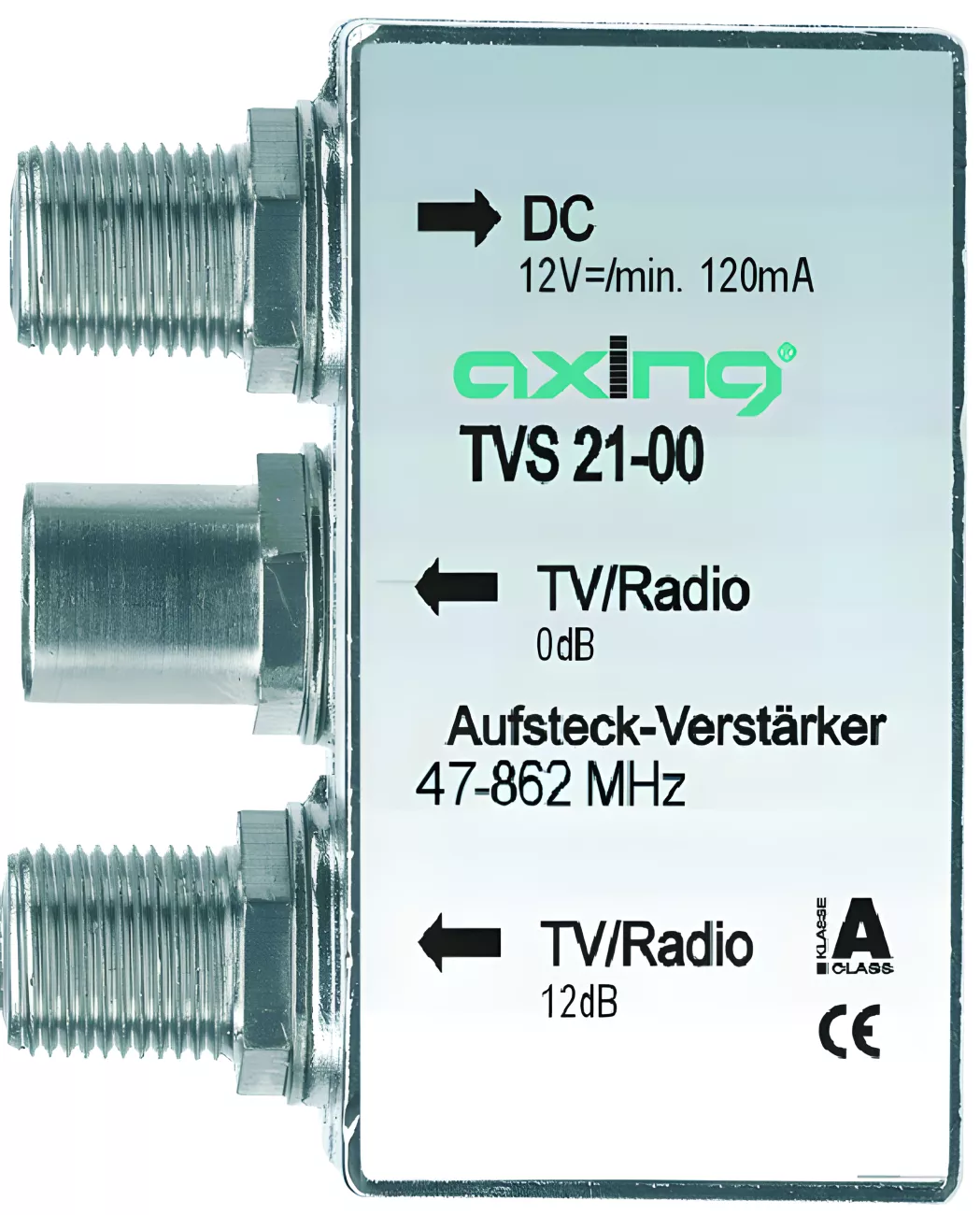 Axing TVS 21-00 Aufsteckverstärker 47…862 MHz Axing TVS 21-00 Aufsteckverstärker 47…862 MHz-Artikelnummer-058 003 96-von-Axing