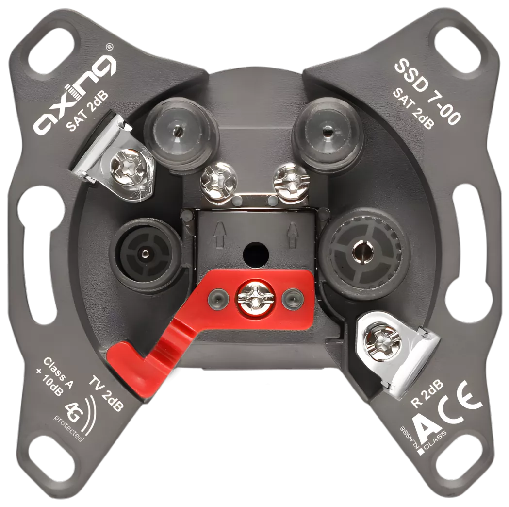 Axing SSD 7-00 SAT-Twin-Stichleitungsdose 5…2200 MHz | CATV | SAT | SAT Axing SSD 7-00 SAT-Twin-Stichleitungsdose 5…2200 MHz | CATV | SAT | SAT-Artikelnummer-056 000 60-von-Axing