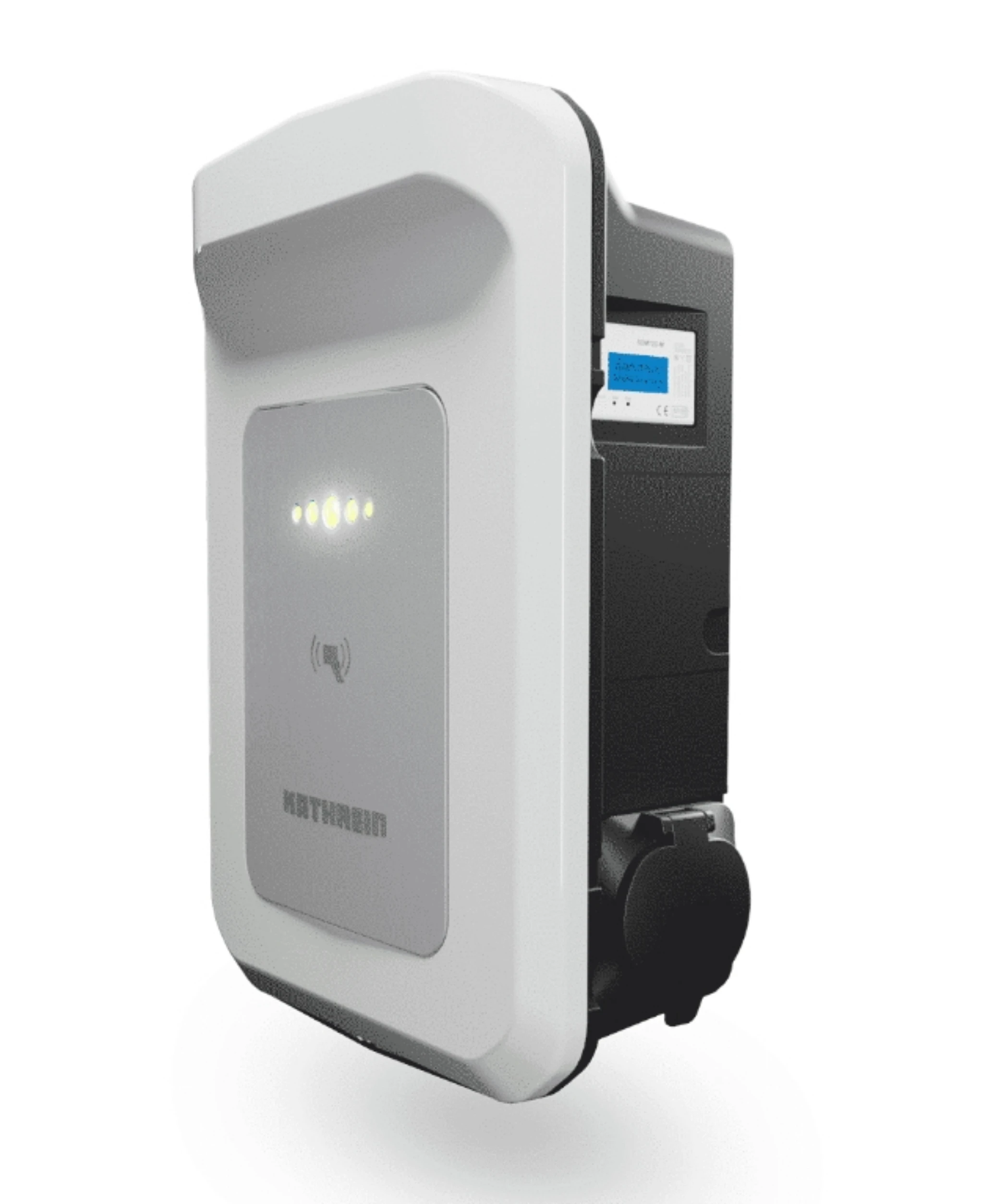 Kathrein Wallbox AC35-11-P-W mit Ladedose, Weiß, 11kW-Artikelnummer-0882000130-von-Kathrein