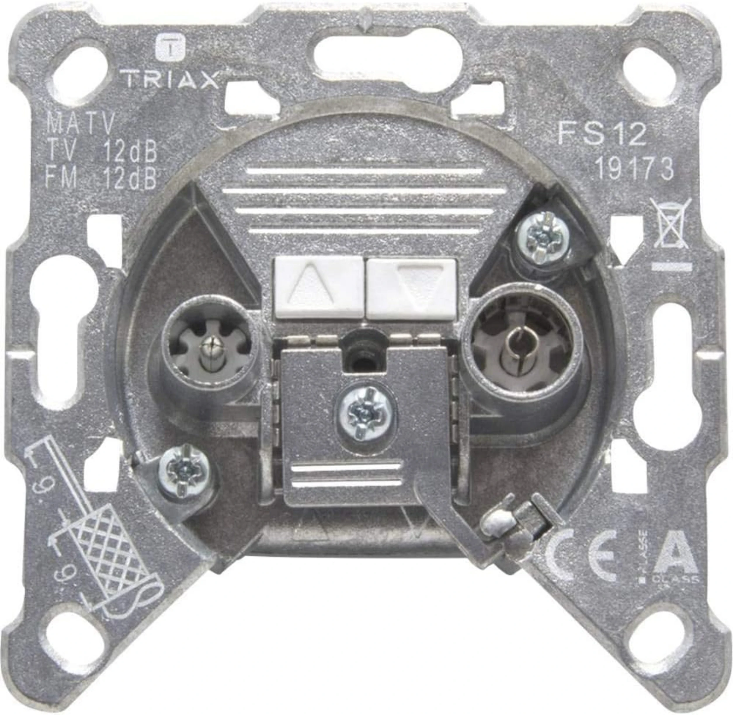 Triax FS 12 BK-Durchgangsdose 12dB-Artikelnummer-095 306292-von-Triax