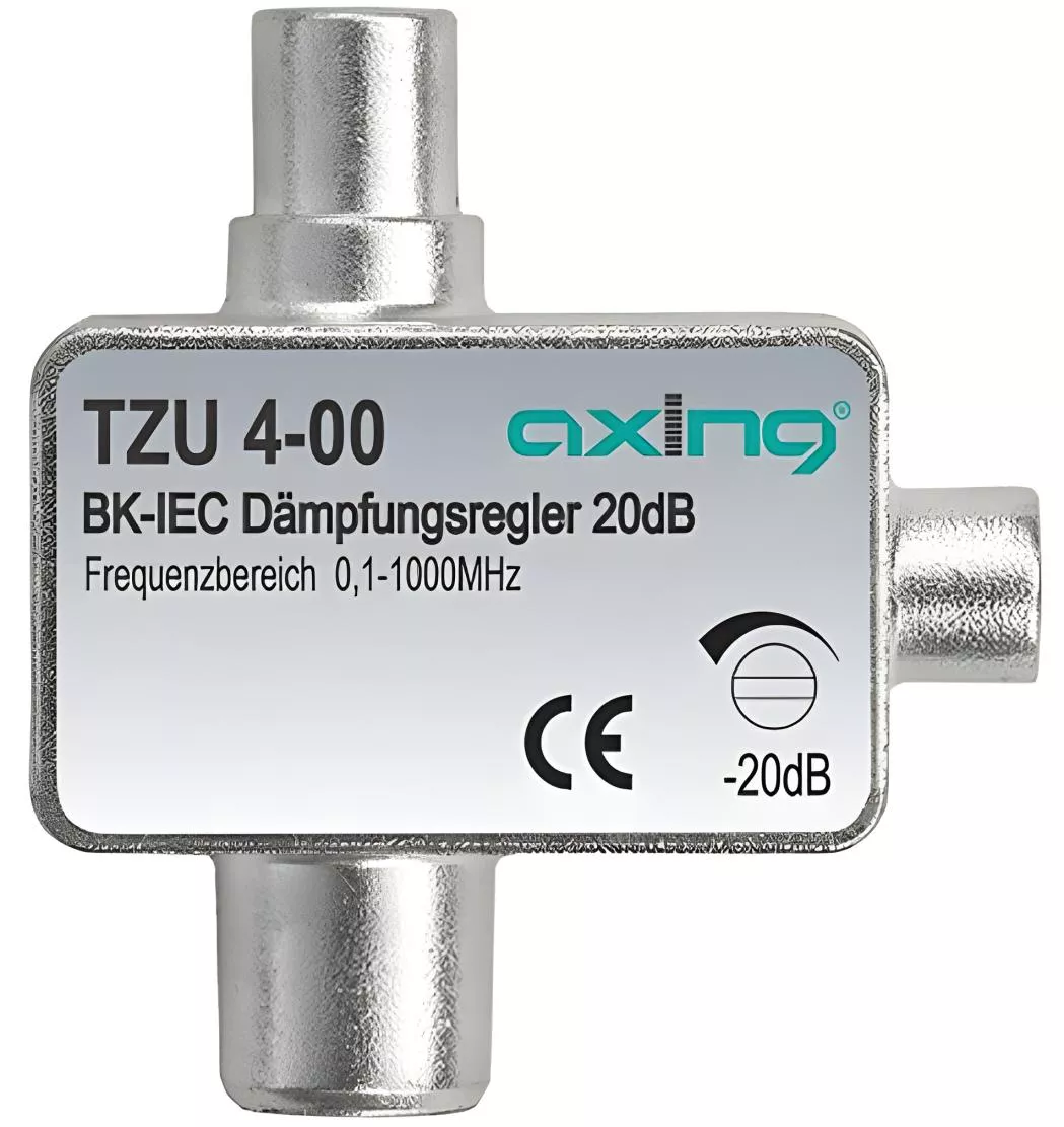 Axing TZU 4-00 CATV-Dämpfungssteller | IEC-Buchse | IEC-Stecker Axing TZU 4-00 CATV-Dämpfungssteller | IEC-Buchse | IEC-Stecker-Artikelnummer-058 003 59-von-Axing