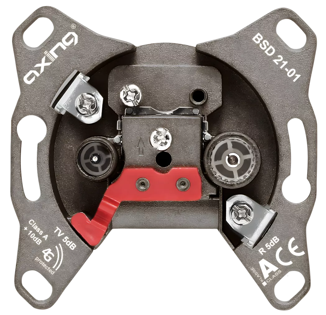 Axing BSD 21-01 Hyperbreitband-Stichleitungsdose 5…2200 MHz | CATV | SAT | DC-Durchlass-Artikelnummer-056 000 81-von-Axing
