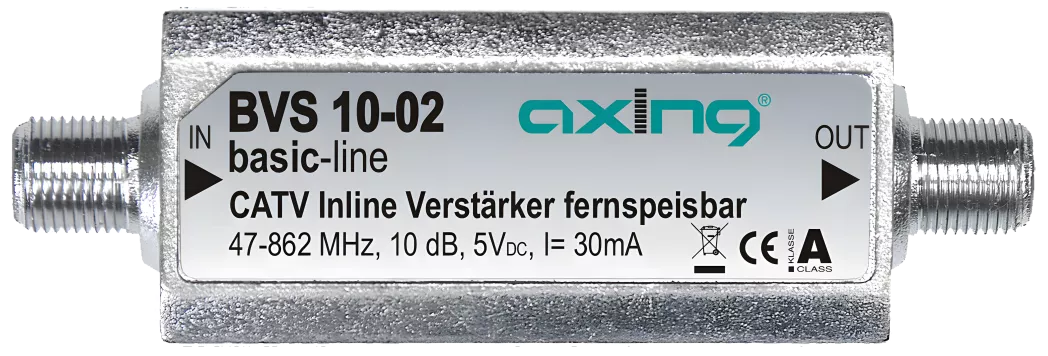 Axing BVS 10-02 CATV Inline Verstärker 10 dB-Artikelnummer-058 002 40-von-Axing