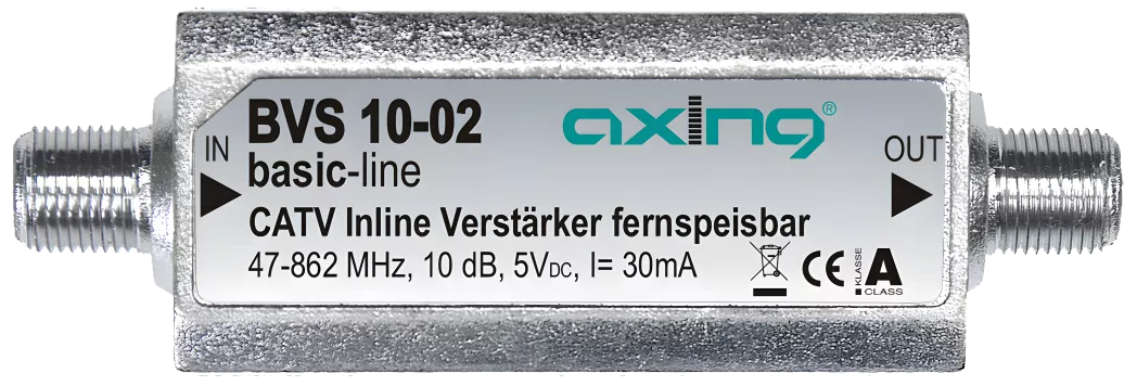 Axing BVS 10-02 CATV Inline Verstärker 10 dB Axing BVS 10-02 CATV Inline Verstärker 10 dB-Artikelnummer-058 002 40-von-Axing