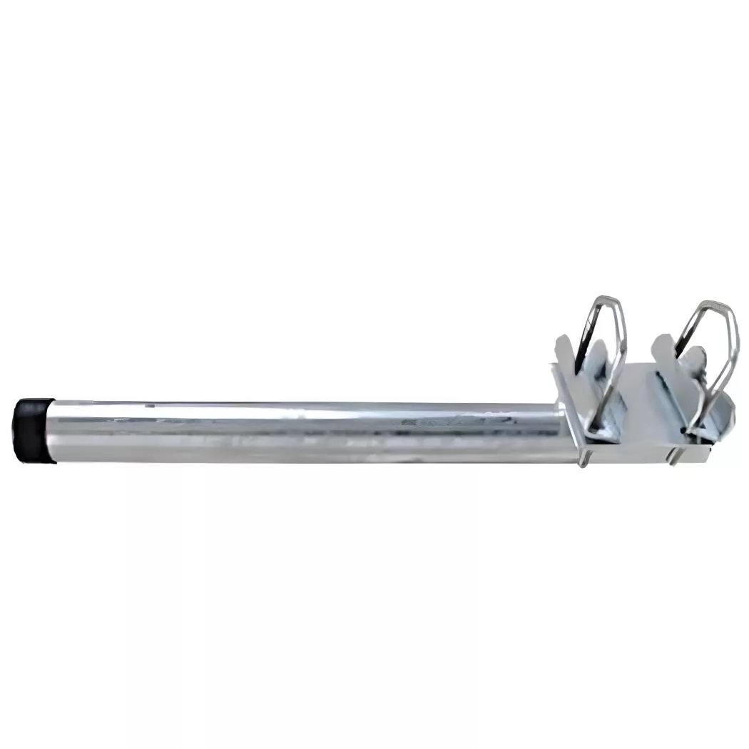 Mast Stahl 100cm mit 2 Zahnschellen für Geländer-Artikelnummer-055 000 50-von-Eckert Electronic GmbH
