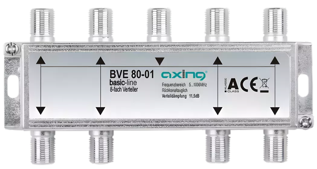 Axing BVE 80-01 8-fach Verteiler | 5…1006 MHz-Artikelnummer-061 003 14-von-Axing