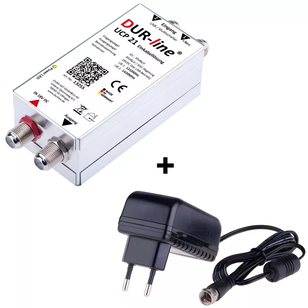 DUR-line UCP 21 Unicable Multiswitch mit Netzteil DUR-line UCP 21 Unicable Multiswitch mit Netzteil-Artikelnummer-061 000 26-von-DUR-line