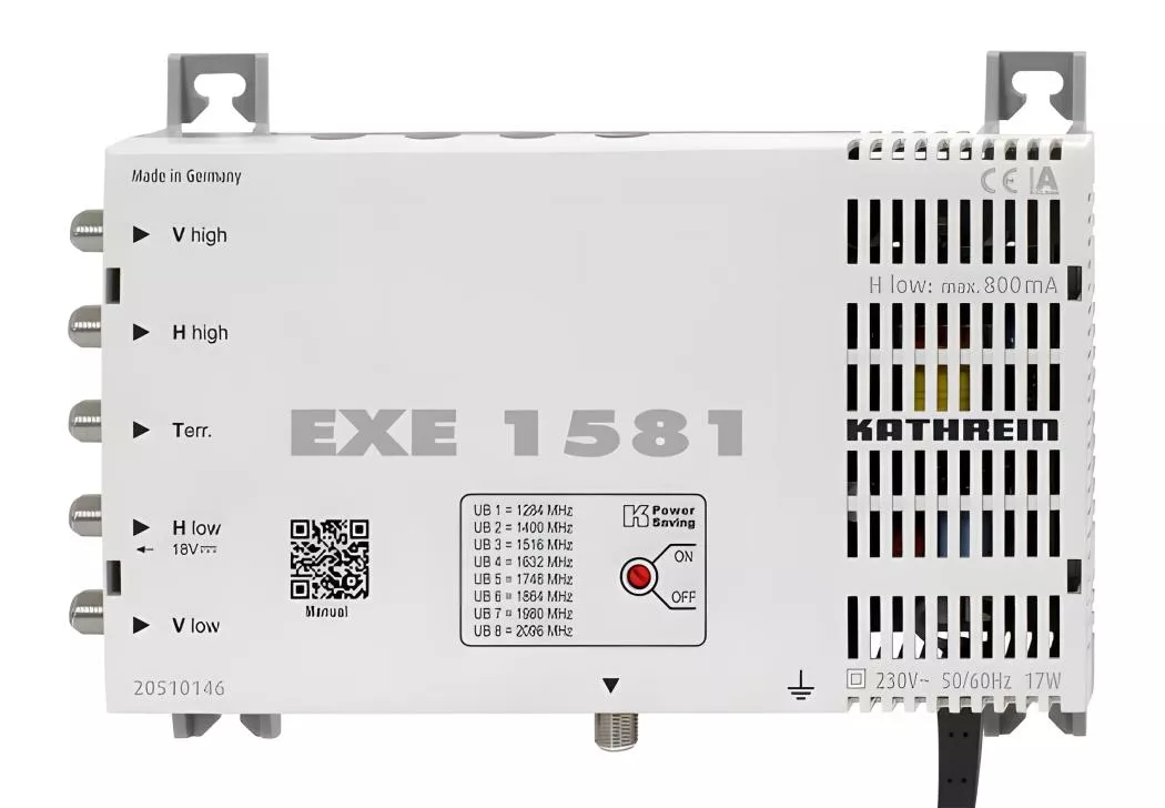 Kathrein EXE 1581 Unicable Multischalter 5 auf 1x 8 Kathrein EXE 1581 Unicable Multischalter 5 auf 1x 8-Artikelnummer-086 510146-von-Kathrein