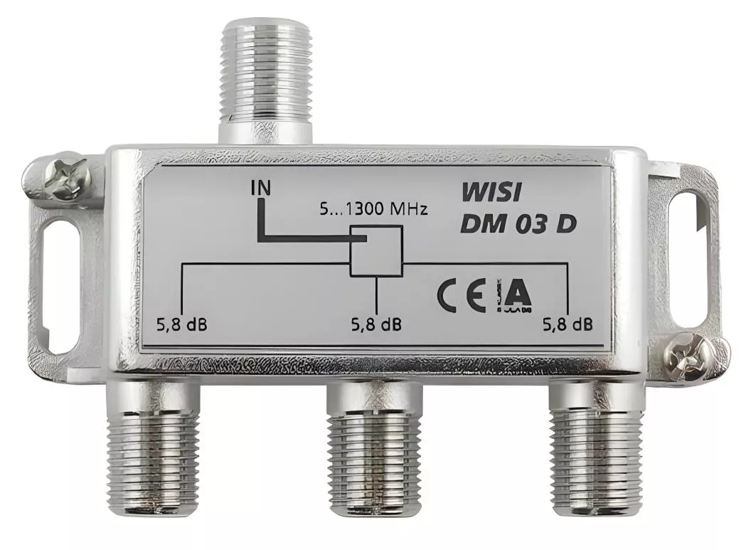 Wisi DM 03 D CATV-Verteiler 5 - 1300 MHz Serie-Artikelnummer-105 751 07-von-WISI