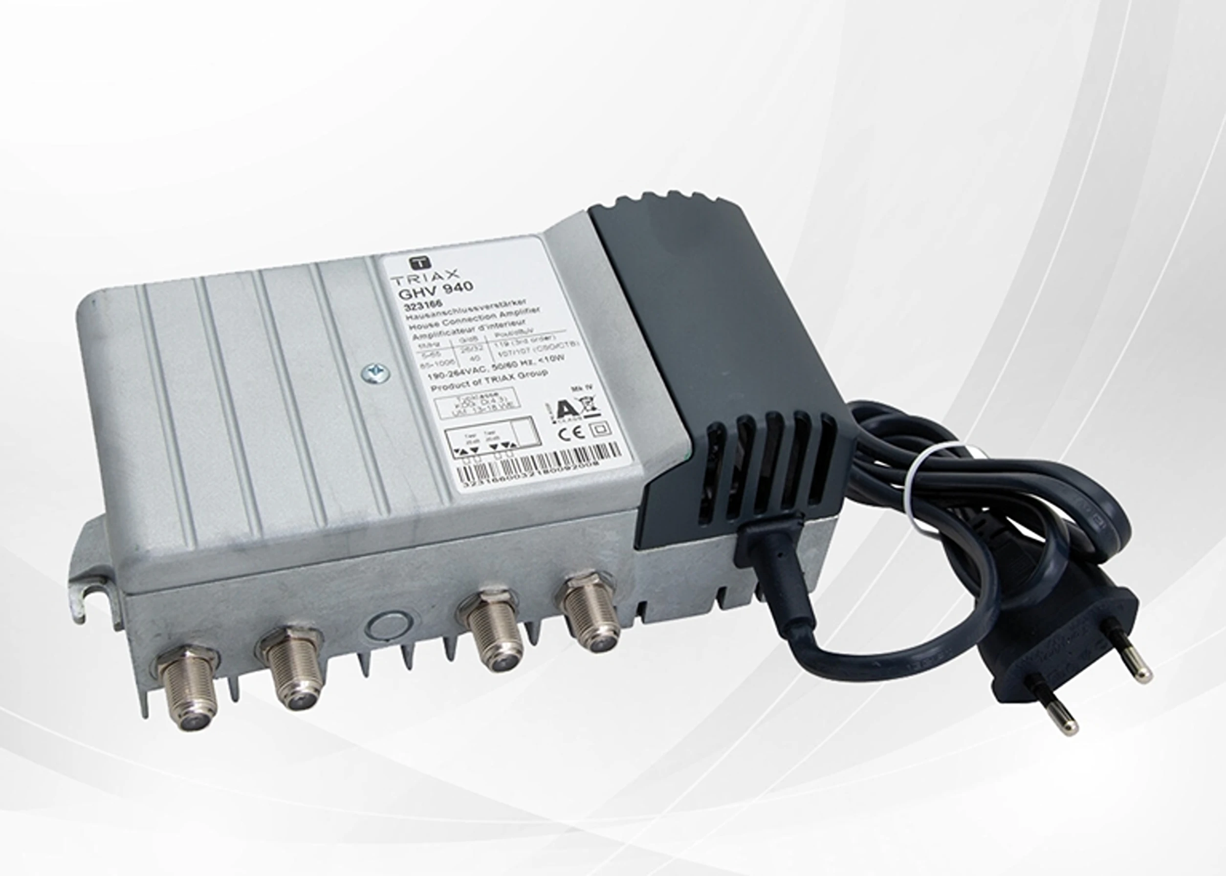 Triax GHV 940 Hausanschlussverstärker Verst. 40dB, 47...1006MHz-Artikelnummer-095 323166-von-Triax