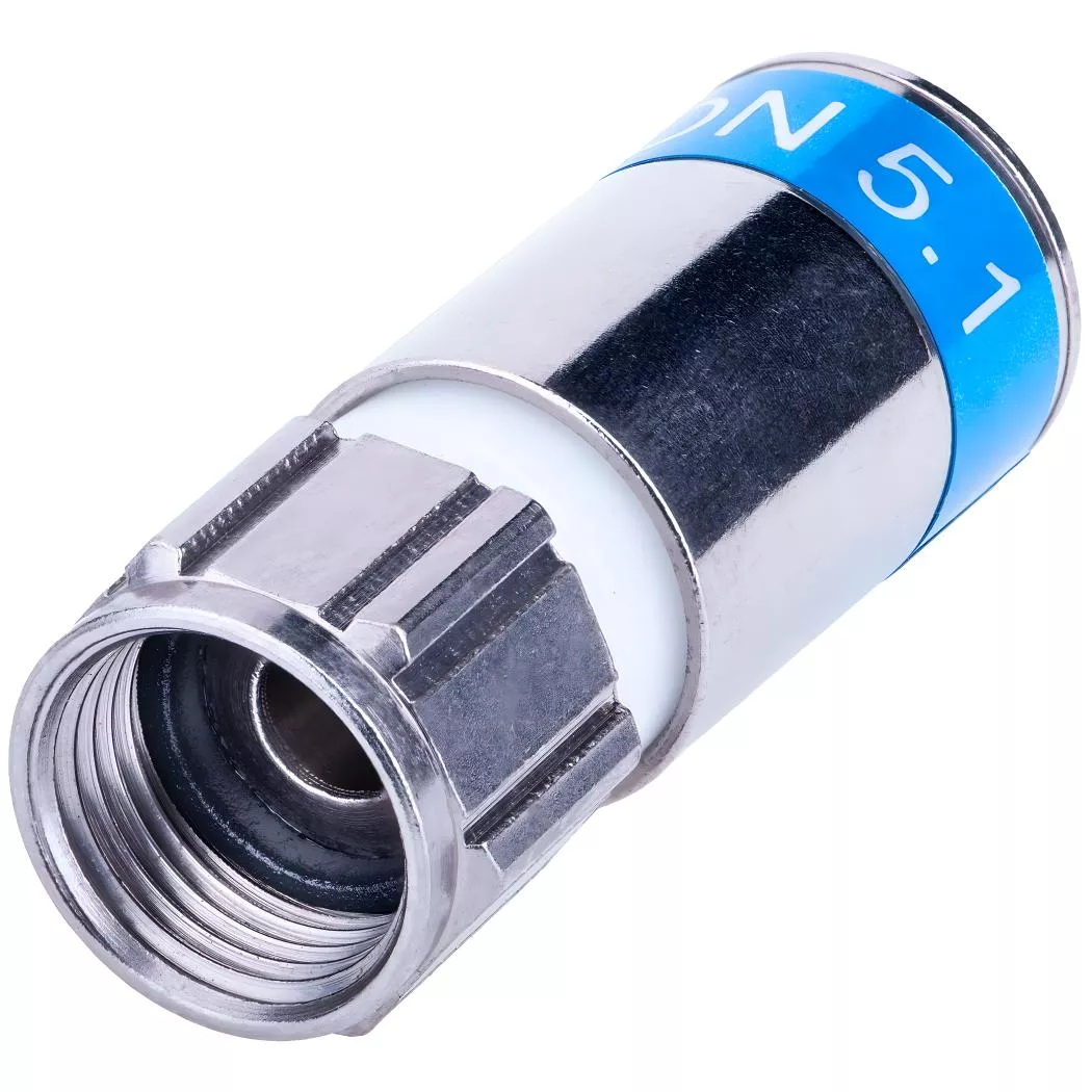 Cabelcon F-Kompressions Stecker F-6-TD 5.1 TrueDrop (VE100 Stk.) Cabelcon F-Kompressions Stecker F-6-TD 5.1 TrueDrop (VE100 Stk.)-Artikelnummer-054 215 11-von-Cabelcon