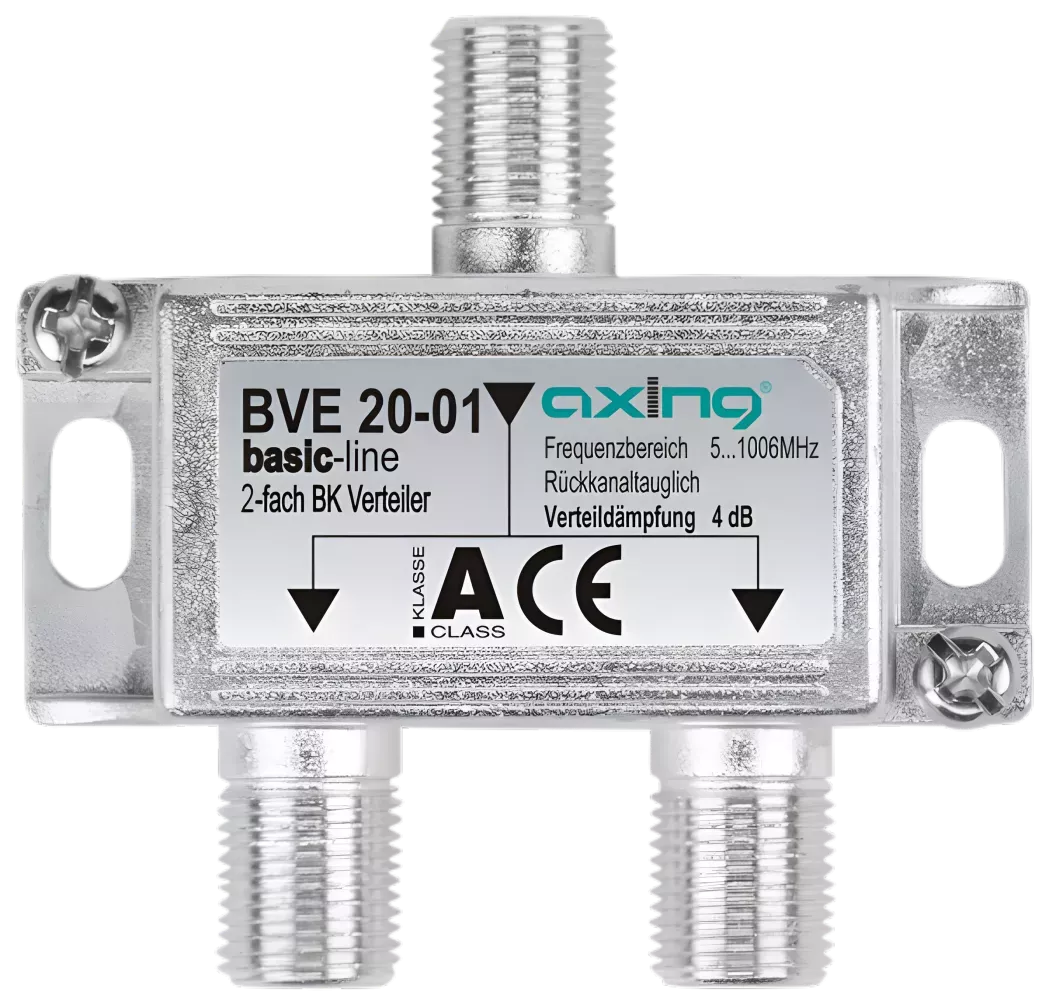Axing BVE 20-01 2-fach Verteiler | 5…1006 MHz Axing BVE 20-01 2-fach Verteiler | 5…1006 MHz-Artikelnummer-061 003 10-von-Axing