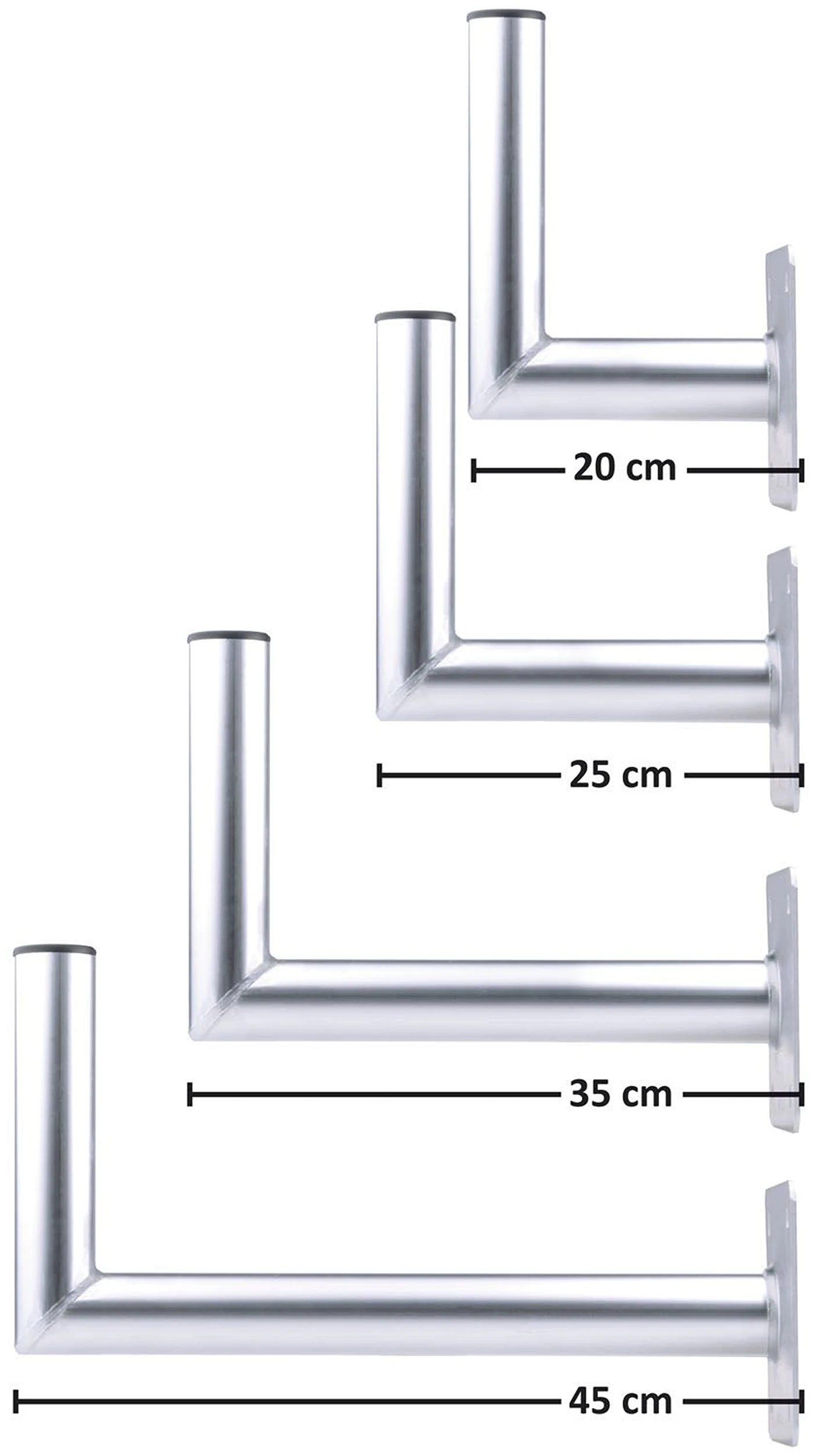 ALU-Wandhalter TÜV Serie-Artikelnummer-055 000 16_VATER-von-DUR-line