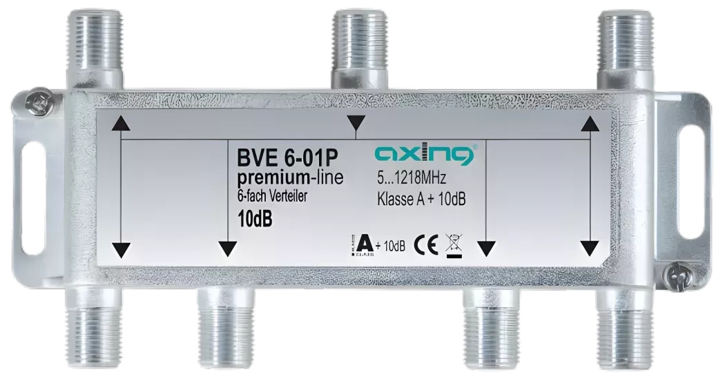 Axing BVE 6-01P 6-fach Verteiler | 5…1218 MHz | Bauform 01-Artikelnummer-061 003 05-von-Axing