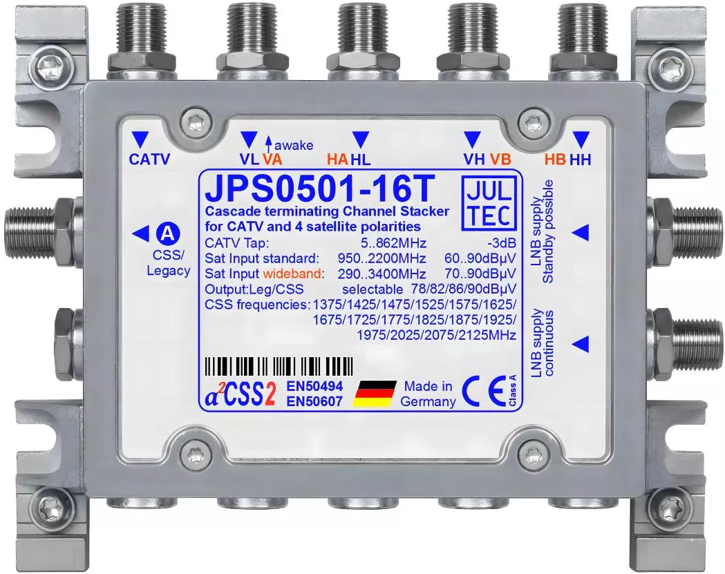 JULTEC JPS0501-16T Unicable-MS für 1 (Breitband 2) Satelliten JULTEC JPS0501-16T Unicable-MS für 1 (Breitband 2) Satelliten-Artikelnummer-170 326 10-von-Jultec GmbH