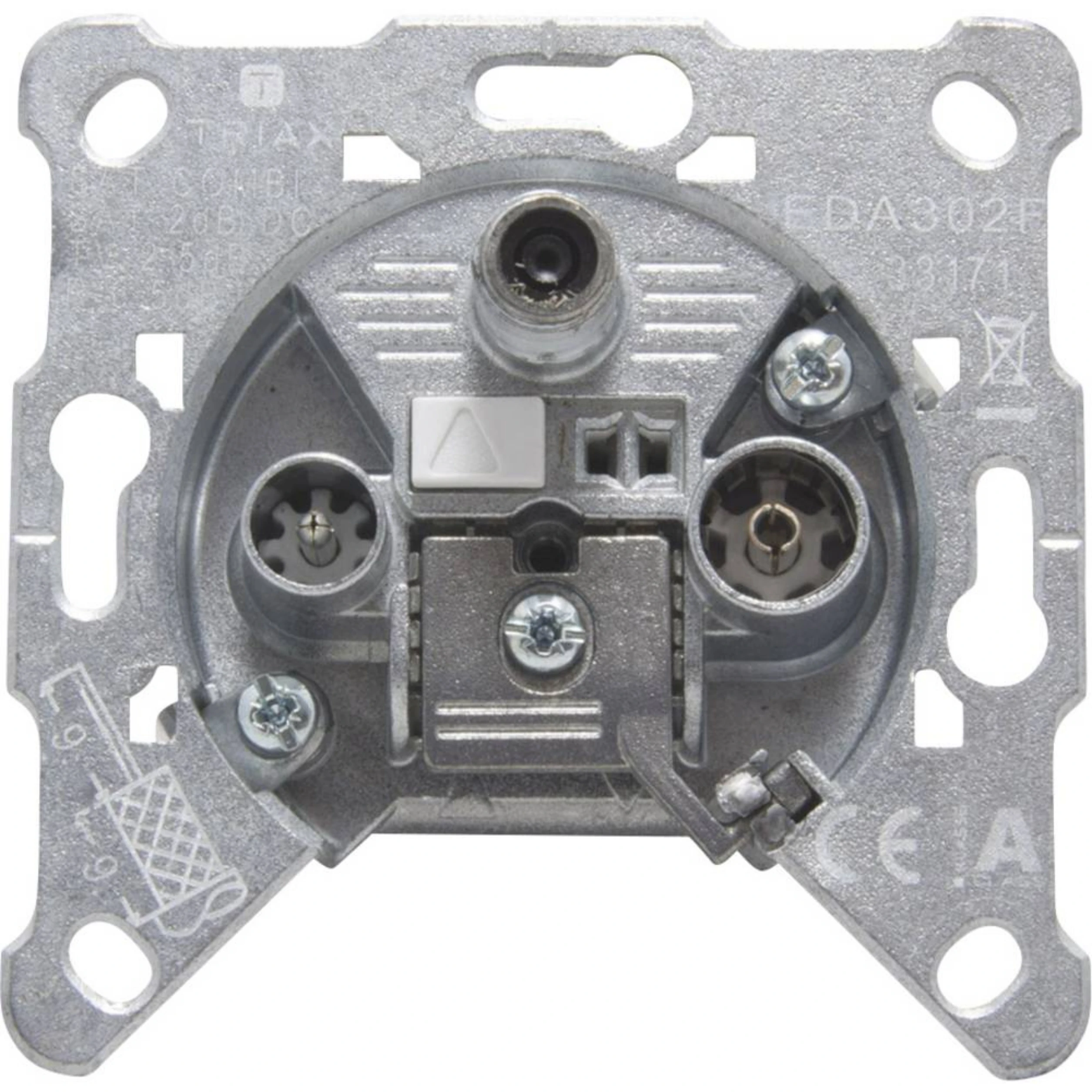 Triax EDA 302 F SAT/BK-Universal-Einzeldose 3-Anschlüsse Triax EDA 302 F SAT/BK-Universal-Einzeldose 3-Anschlüsse-Artikelnummer-095 306121-von-Triax