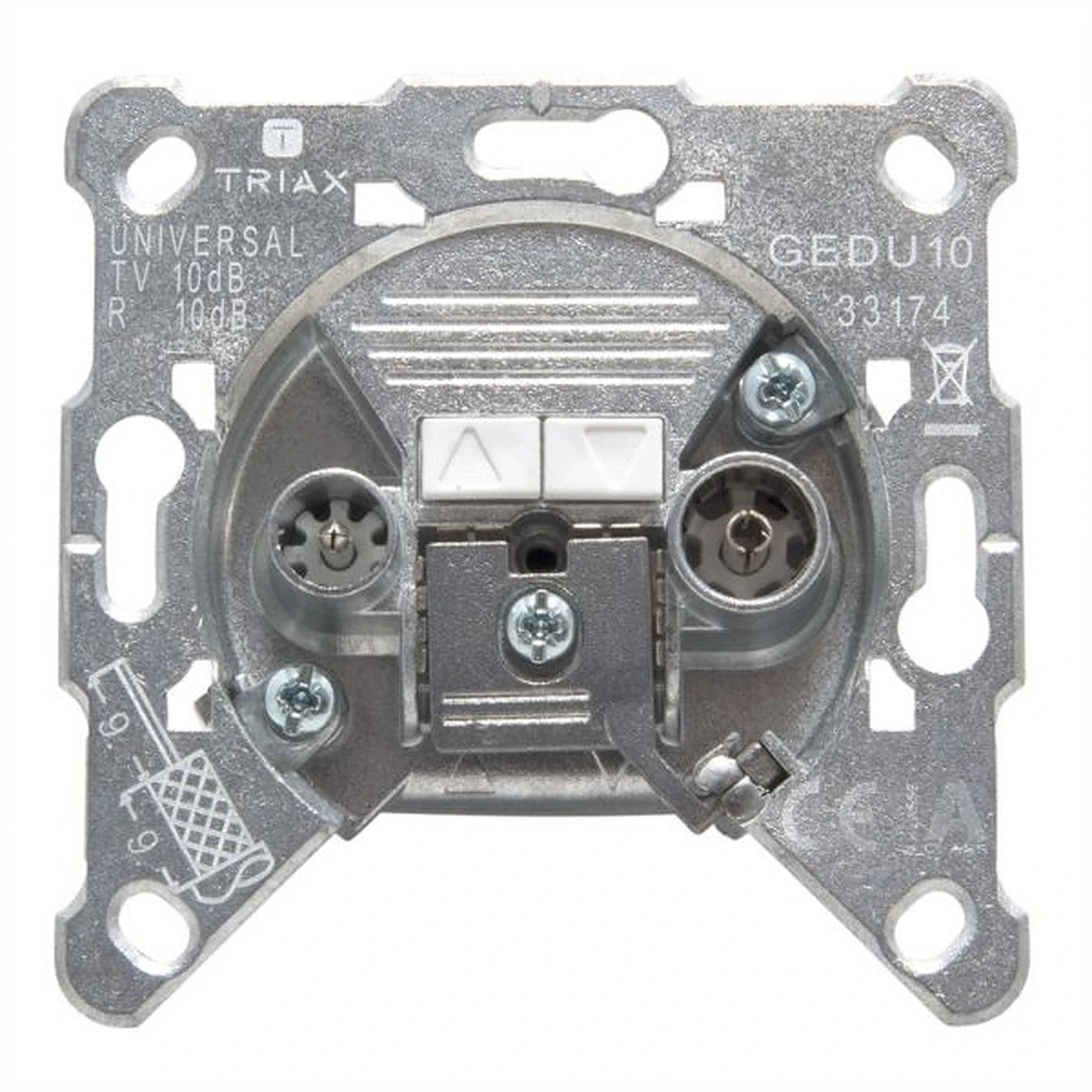 Triax GEDU 10 SAT/BK Durchgangsdose 10 dB Triax GEDU 10 SAT/BK Durchgangsdose 10 dB-Artikelnummer-095 106001-von-Triax