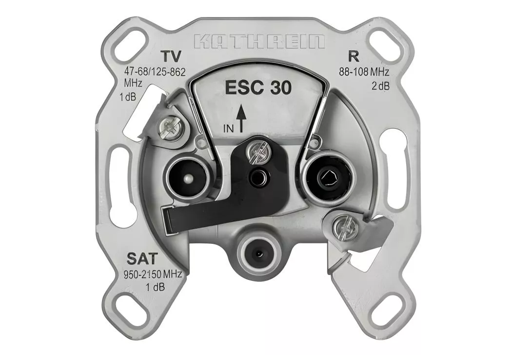 Kathrein ESC 30 SAT-Antennendose 3 Loch 1 dB Kathrein ESC 30 SAT-Antennendose 3 Loch 1 dB-Artikelnummer-086 110013-von-Kathrein